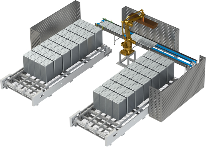 Stacker/Unstacker de Moldes